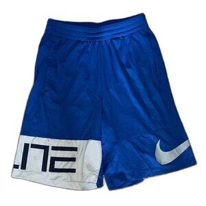 Nike Boys Blue White Dri-FIT Elite Athletic Shorts Size L